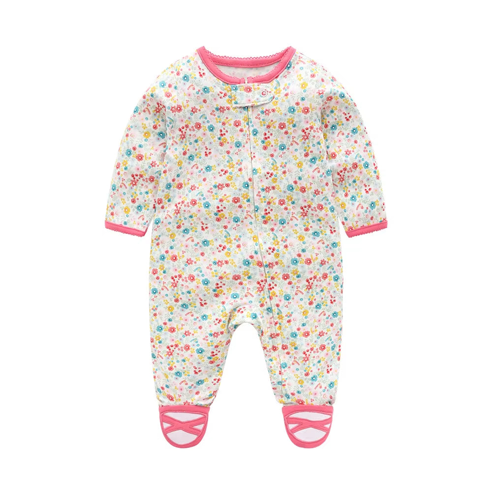 2022 Spring Autumn Baby Romper 100% Cotton Newborn Baby Clothes Long Sleeve Baby Girl Clothing Cartoon Jumpsuit Infant Clothes