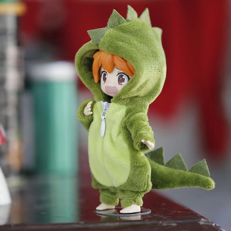 New Cute Dinosaur Animal Monster Doll Clothes for Ob11,Obitsu 11,Molly, Gsc,1/12 BJD Doll Accessories Clothing BJD Baby Clothes