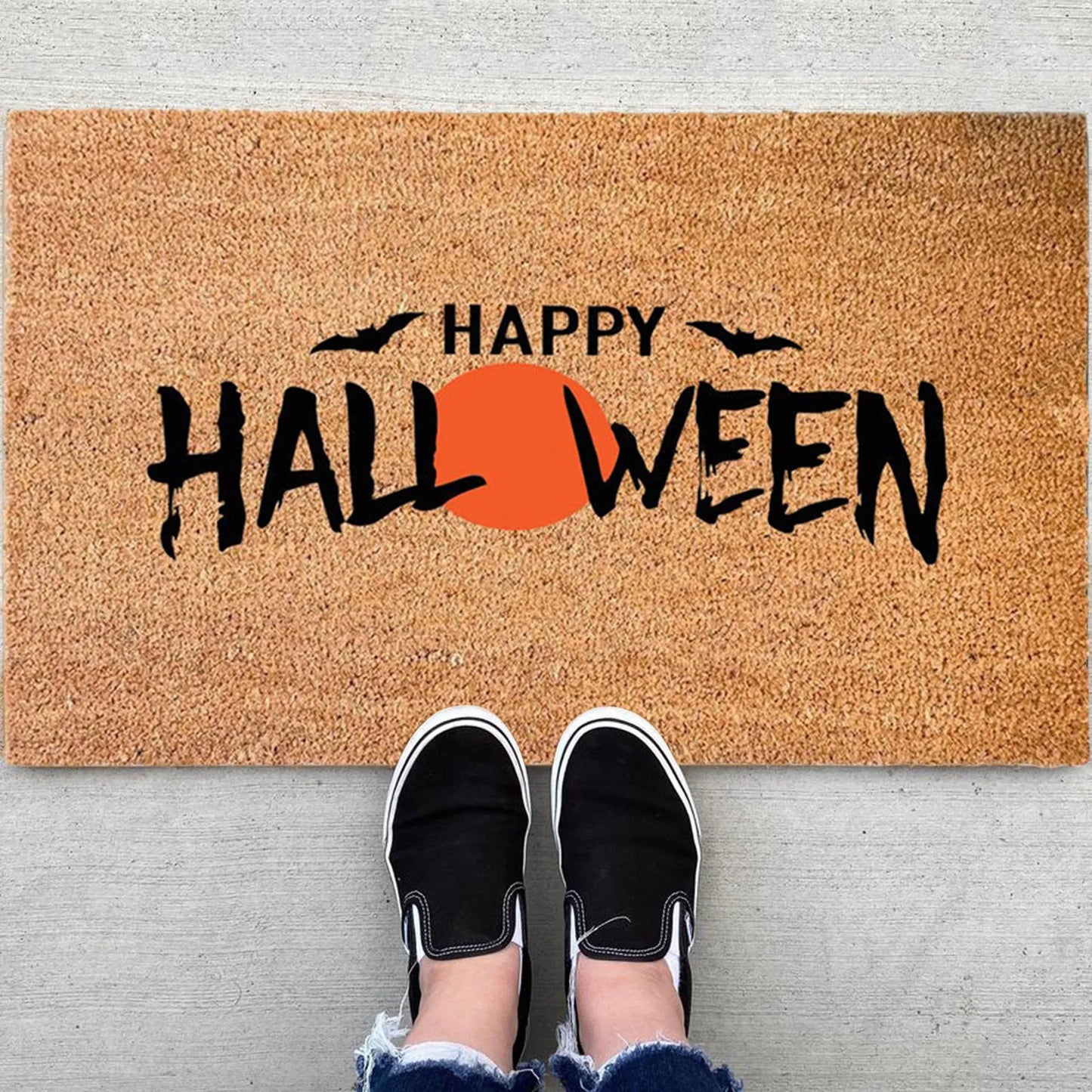 40*60Cm Halloween Doormat Blanket Personal Doormat Noslip Absorb Water Bath Mat Bathroom Home Kitchen Bedroon Floor Mat Entrance