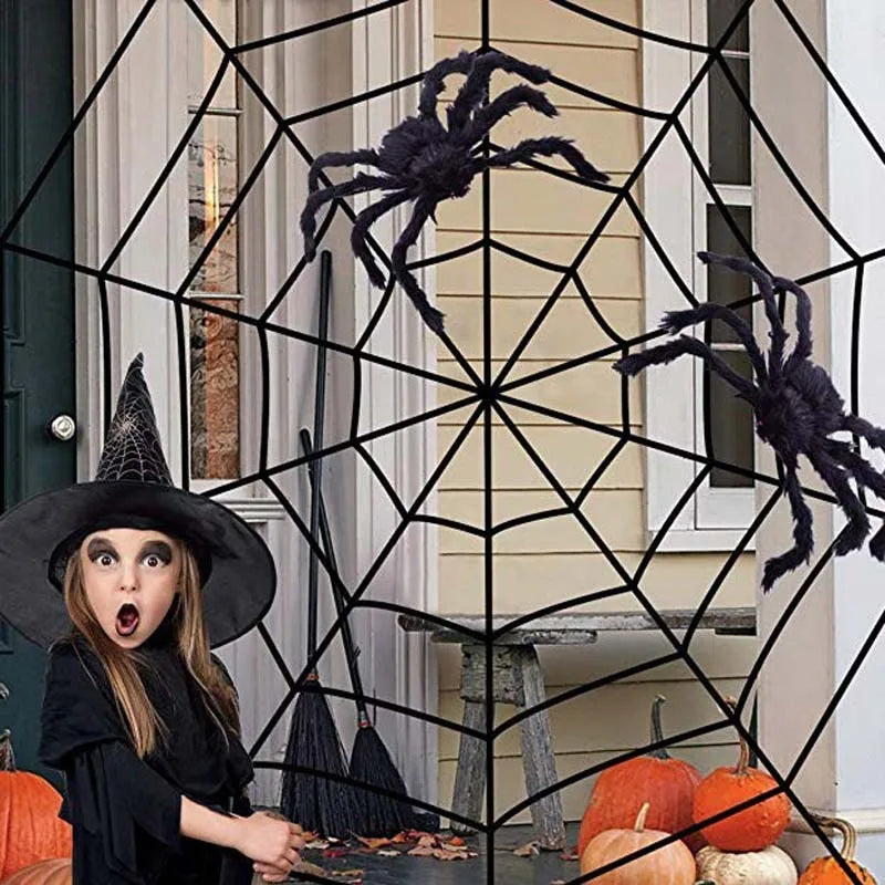 30Cm/50Cm/75Cm Halloween Black Spider Halloween Decoration Haunted House Prop Indoor Outdoor Giant Decor Kids Favors Halloween