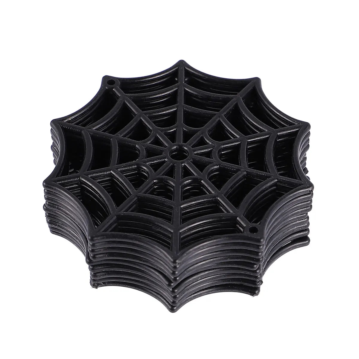 50Pcs Plastic Cobweb Halloween Spider Web Holiday Accessories for Halloween Decoration Black Halloween Cobweb Decorations