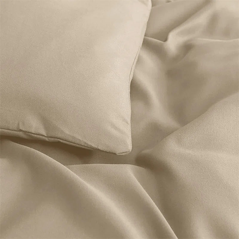 Plain Microfibre 200TC Reversible Contemporary Luxury Quilt Duvet Cover