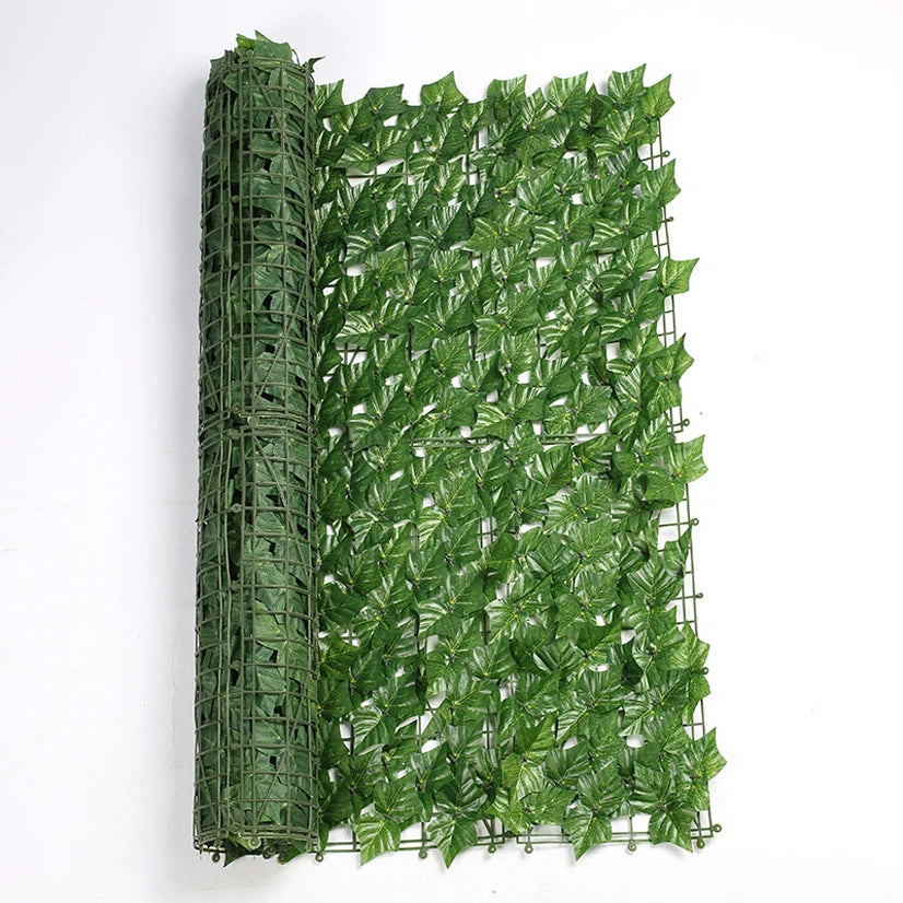 Artificial Ivy Leaf Balcony Screen Fences for Garden Privacy Garden Ornaments Plastic Garden Border Yard and Garden Home Decor