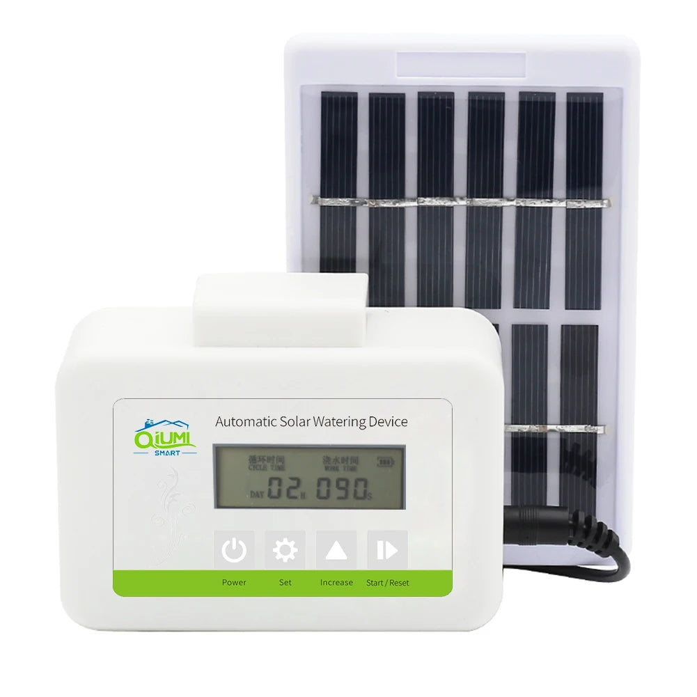 Garden Water Controller, Lawn, Garden Flowers, Balcony Watering Controller Smart Irrigation for Home Garden Solar Power