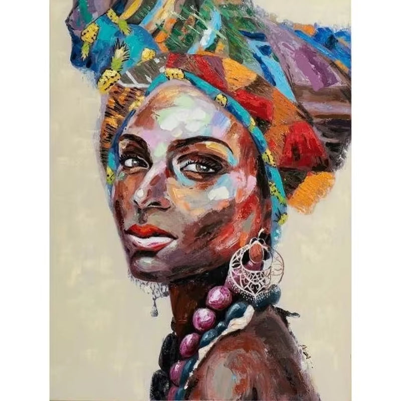 African Black Woman Graffiti Art Posters and Prints Abstract African Girl Canvas Paintings on the Wall Art Pictures Wall Decor