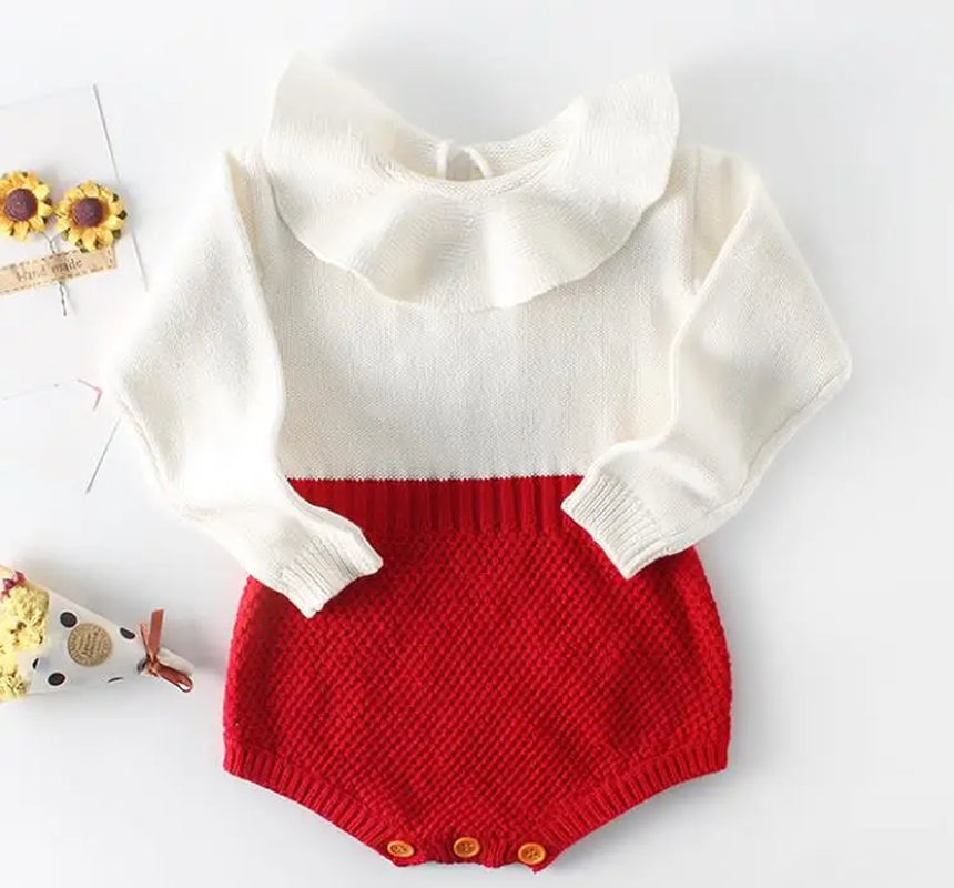 Spring Baby Clothes Girls Romper Autumn Long Sleeve Baby Girl Knit Hollow Out Rompers Baby Jumpsuit Baby Clothes