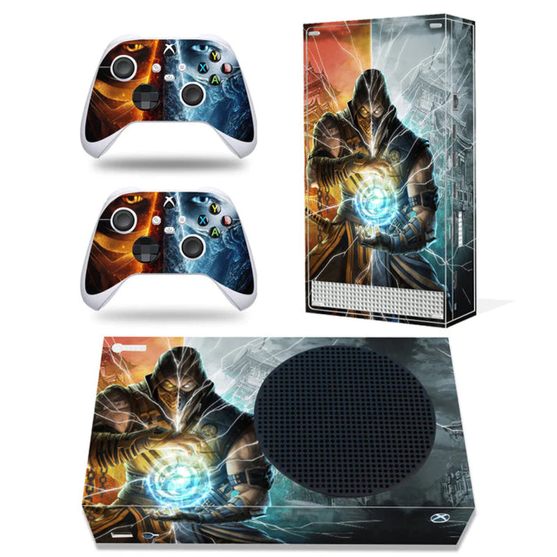 GAMEGENIXX Skin Sticker Duel Game Removable Cover PVC Vinyl for Xbox Series S Console and 2 Controllers