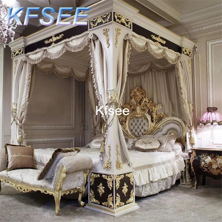 Kfsee 1Pcs a Set Weibog Ins Europe Castle Amazing Bedroom Bed