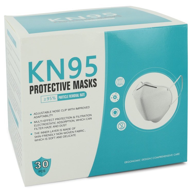 Kn95 Mask Thirty (30) KN95 Masks Adjustable Nose Clip Soft non-woven fabric FDA and CE Approved (Unisex) By Kn95 Thirty (30) KN95 Masks Adjustable Nose Clip Soft non-woven fabric FDA and CE Approved (Unisex) (Kn95 Mask Thirty (30) KN95 Masks Adjustable No