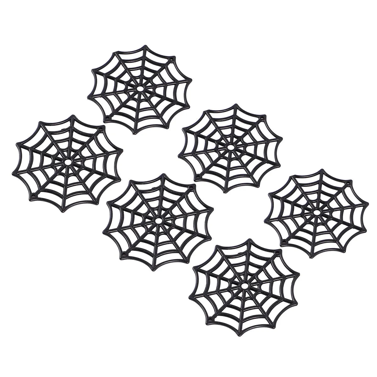 50Pcs Plastic Cobweb Halloween Spider Web Holiday Accessories for Halloween Decoration Black Halloween Cobweb Decorations