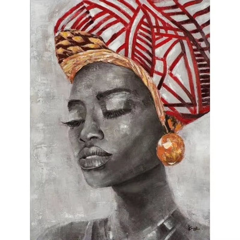 African Black Woman Graffiti Art Posters and Prints Abstract African Girl Canvas Paintings on the Wall Art Pictures Wall Decor