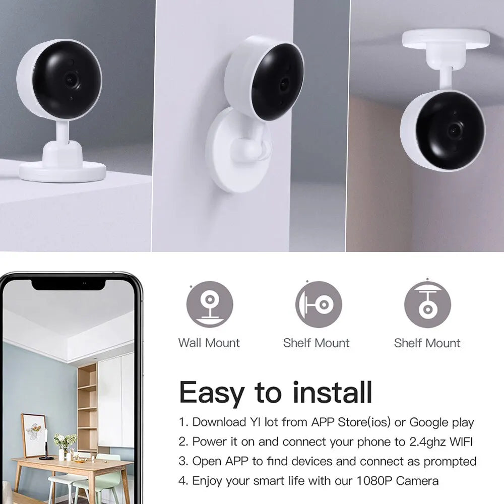 Baby Monitor 3MP Tuya Smart Wifi Video Surveillance Cameras Newborn Baby Security Protection Two Way Audio Night Vision