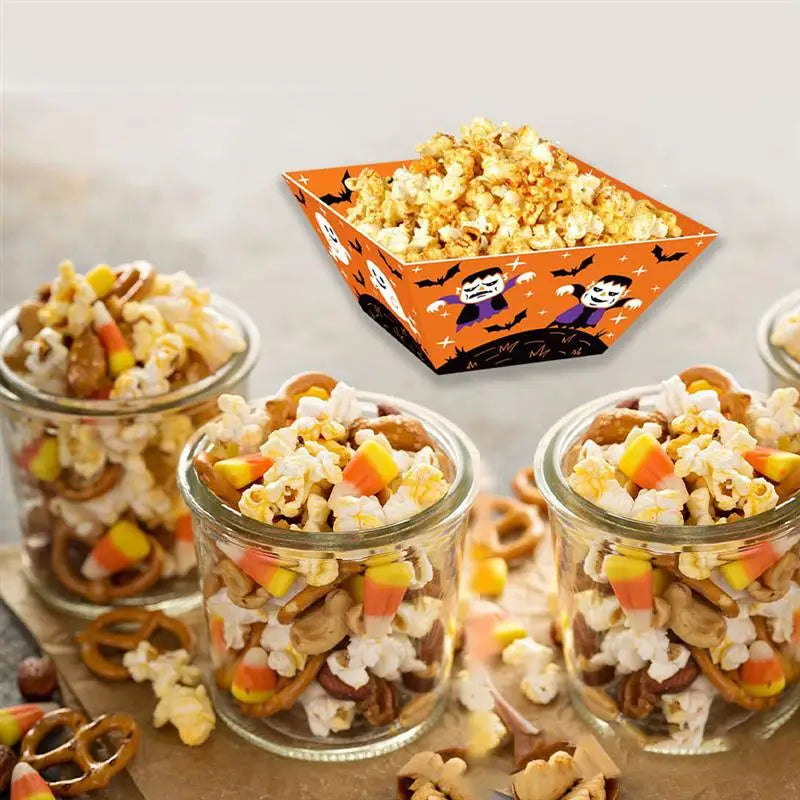 12Pcs Bakery Take Out Box Party Dessert Popcorn Buckets for Movie Nightes Bakery Take Out Box Washi Tapeeses Cookie Containers