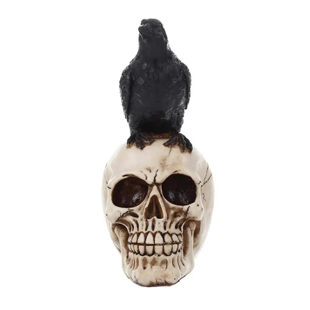 Halloween Crow Skull Halloween Crow Elegant Design Scary Gift Halloween Party Decor Props Realistic Skull Head Decoration