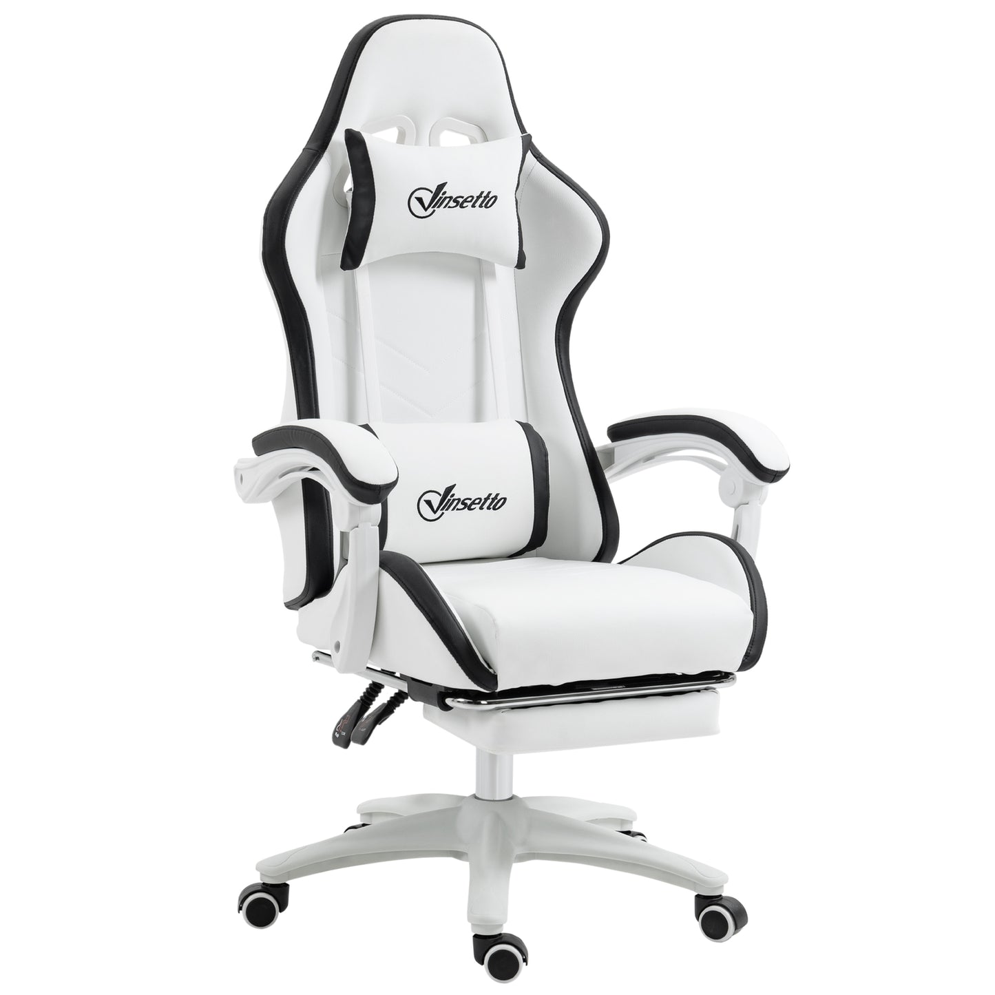 Racing Gaming Chair Reclining PU Leather Computer Chair with Headrest