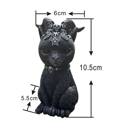 Cat Lawn Resin Desktop Ornament Funny Outdoor Garden Statue Figurine Halloween Decor Garden Decor Outdoor Decor Garden