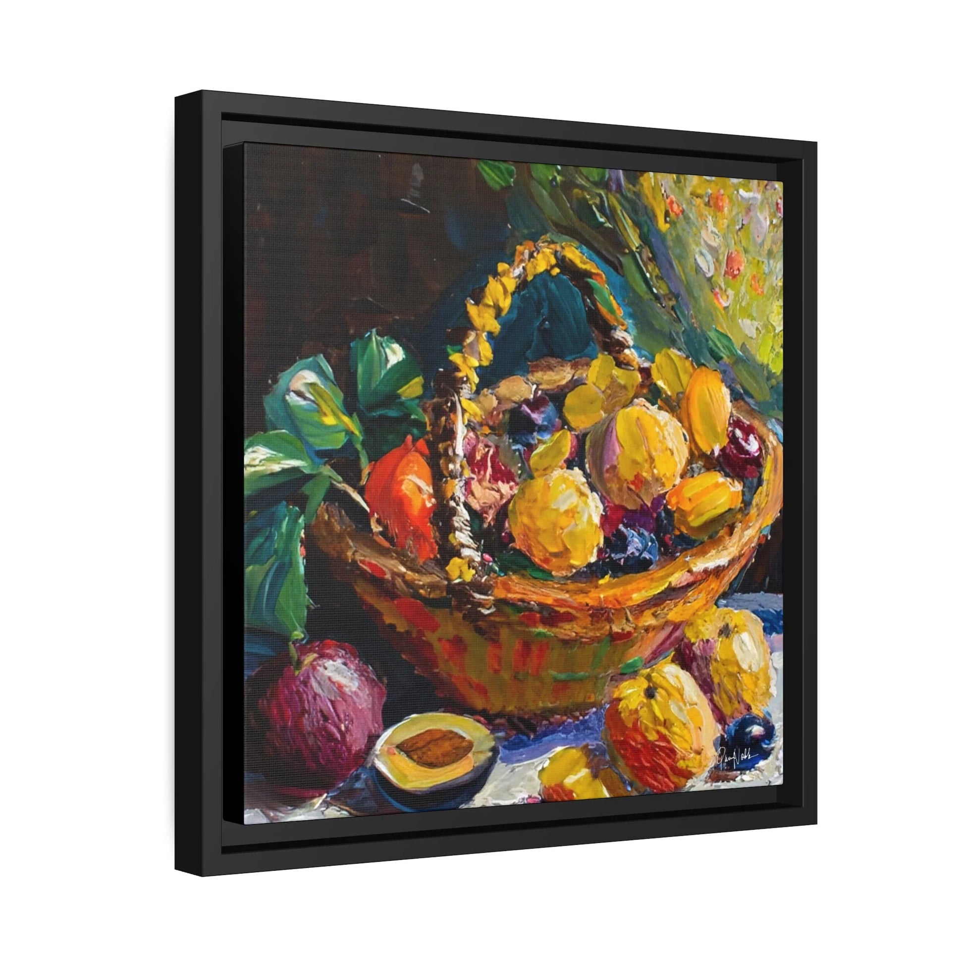 FRUITS Framed Canvas Wall Art - by Queennoble