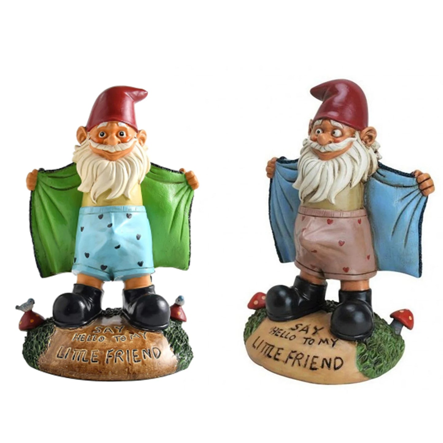 Funny Resin Figurines Garden Gnome White Beard Dwarf Garden Decoration Statue Gnome Decoration Villa Home Figurines Decoartion