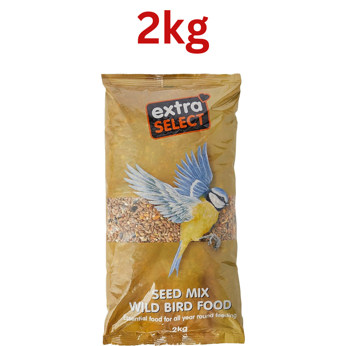 Extra Select Seed Mix Wild Bird Food Nutrient Rich Skin & Coat Health Small Bird