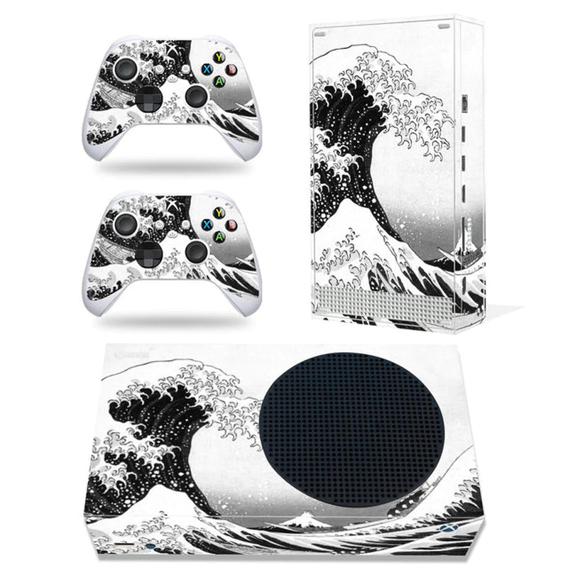 GAMEGENIXX Skin Sticker Duel Game Removable Cover PVC Vinyl for Xbox Series S Console and 2 Controllers