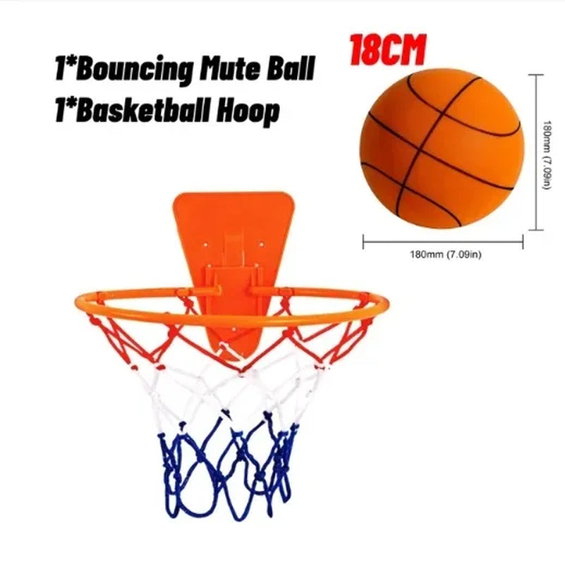 Bouncing Mute Ball Indoor Silent Basketball 24Cm Foam Basketball Silent Soft Ball Air Bounce Basket Ball Size 3/5/7 Sports Toy