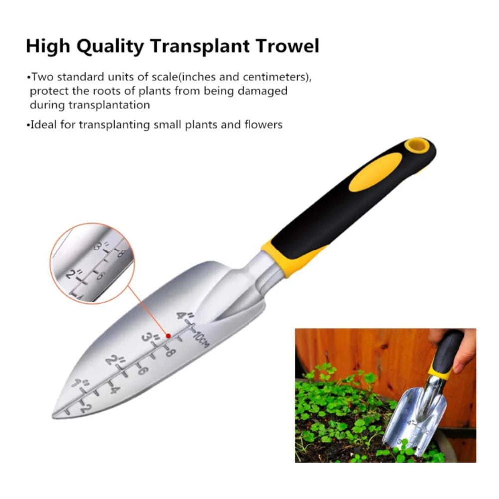 Garden Tool Aluminum Gardening Hand Tools - Garden Trowel - Hand Shovel - Tilling Hand Rake