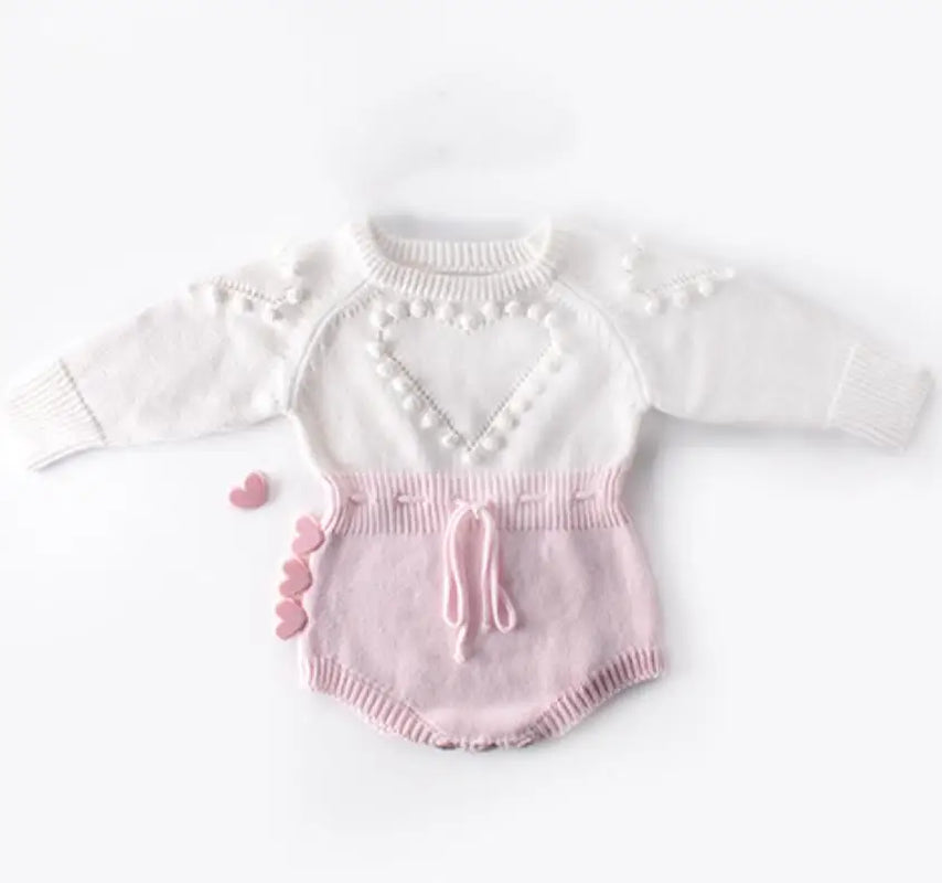 Spring Baby Clothes Girls Romper Autumn Long Sleeve Baby Girl Knit Hollow Out Rompers Baby Jumpsuit Baby Clothes