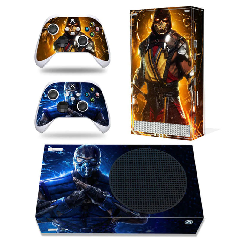 GAMEGENIXX Skin Sticker Duel Game Removable Cover PVC Vinyl for Xbox Series S Console and 2 Controllers