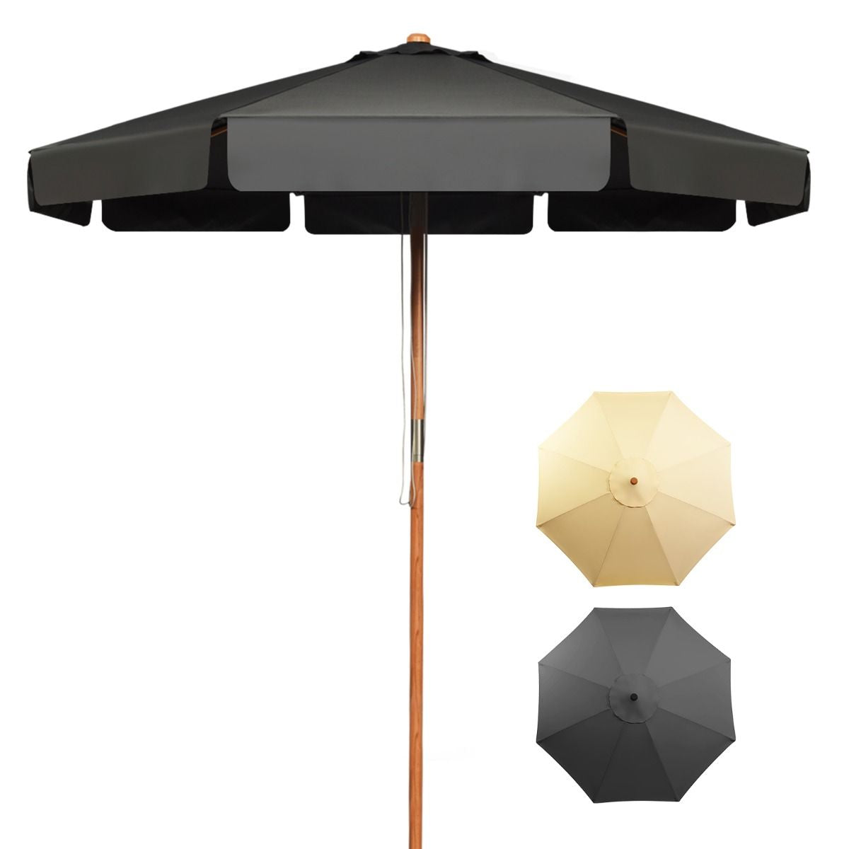 3M Garden Parasol Umbrella Garden Outdoor Sun Shade