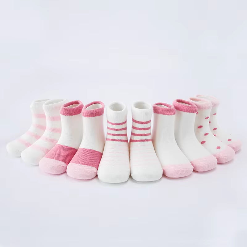 5Pairs/Lot Summer Mesh Breathable Baby Socks Newborn Cartoon Sock for Girls Boys Baby Clothes Accessories