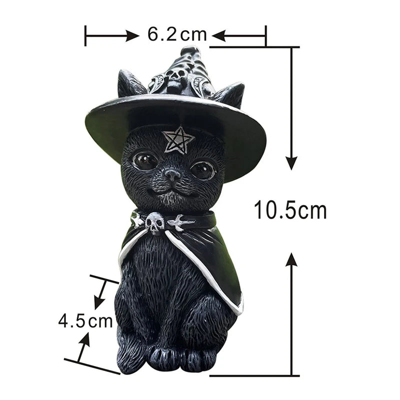 Cat Lawn Resin Desktop Ornament Funny Outdoor Garden Statue Figurine Halloween Decor Garden Decor Outdoor Decor Garden