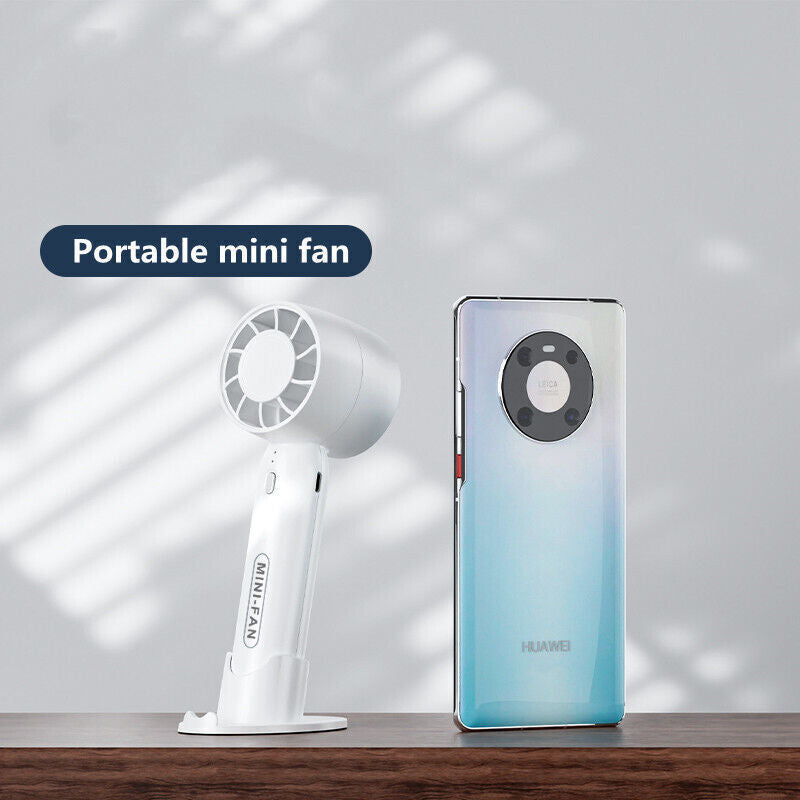 Portable Hand-Held Fan Mini Folding Desk Fan Cooler Cooling USB Rechargeable UK