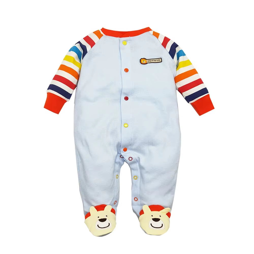 2022 Spring Autumn Baby Romper 100% Cotton Newborn Baby Clothes Long Sleeve Baby Girl Clothing Cartoon Jumpsuit Infant Clothes