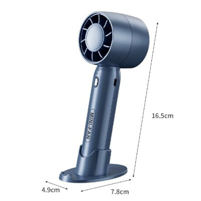 Portable Hand-Held Fan Mini Folding Desk Fan Cooler Cooling USB Rechargeable UK