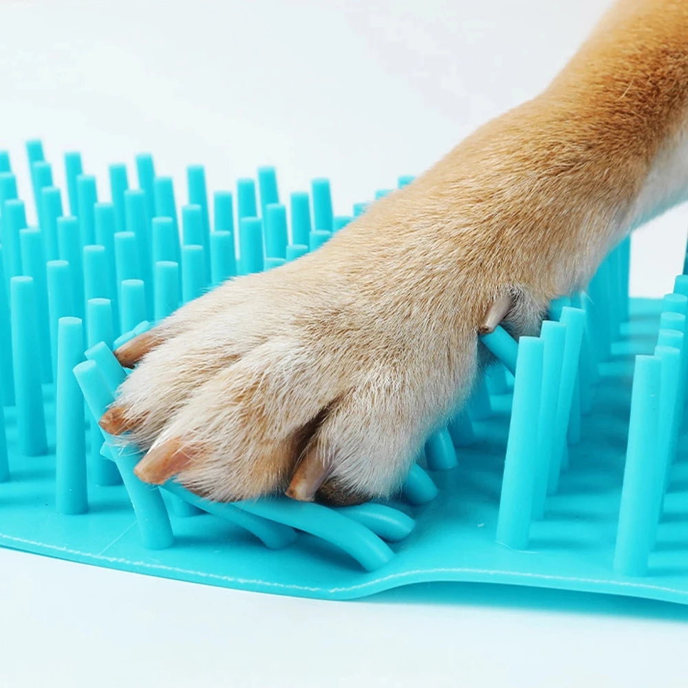 Pet Paw Cleaner Soft Silicone Foot Cleaning Brush Portable Pet Dogs Towel Foot Washer Cleaning Bucket Clean Brush Supplies