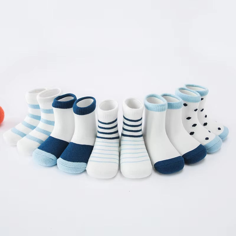 5Pairs/Lot Summer Mesh Breathable Baby Socks Newborn Cartoon Sock for Girls Boys Baby Clothes Accessories