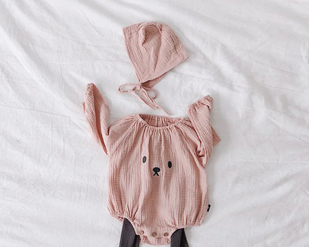 Baby Romper Spring Summer Baby Clothes Newborn Baby Boy Girl Solid Soft Cotton Sleepwear Baby Boy Girls Pajamas Infant Clothes