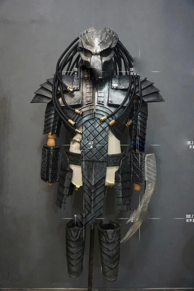 Jagged Warrior Armor Cosplay Halloween Alien Predator Costume Bar Halloween Party Costume