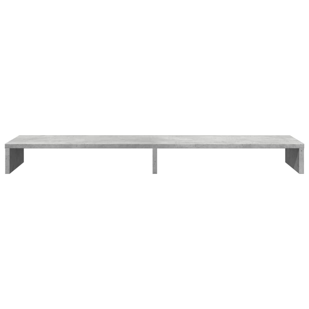 vidaXL Monitor Stand Concrete Grey 100x27x10 cm Engineered Wood