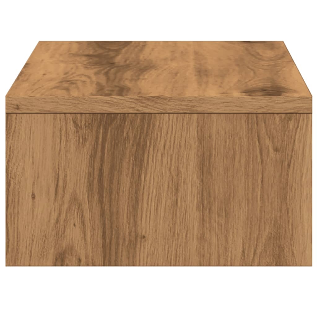 vidaXL Monitor Stand with Drawers Artisian Oak 50x27x15 cm Engineered Wood