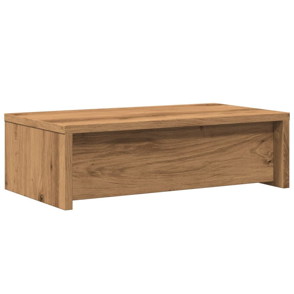 vidaXL Monitor Stand with Drawers Artisian Oak 50x27x15 cm Engineered Wood