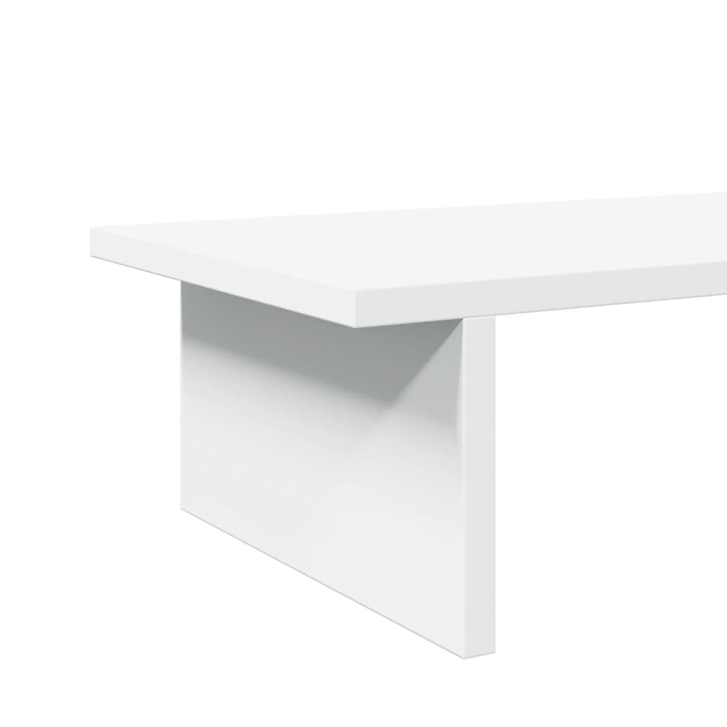 vidaXL Monitor Stand White 50x27x15 cm Engineered Wood