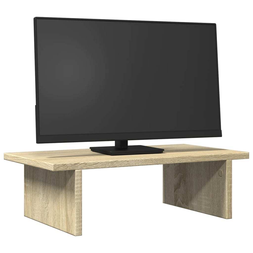 vidaXL Monitor Stand Sonoma Oak 50x27x15 cm Engineered Wood