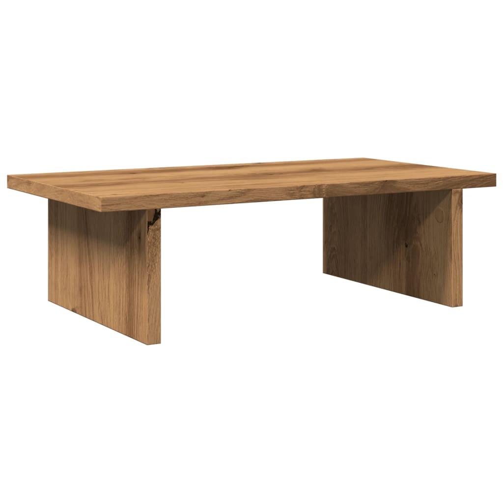 vidaXL Monitor Stand Artisian Oak 50x27x15 cm Engineered Wood