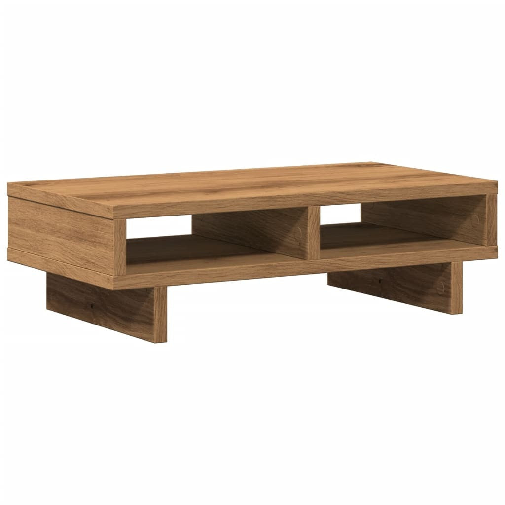 vidaXL Monitor Stand Artisian Oak 50x27x15 cm Engineered Wood