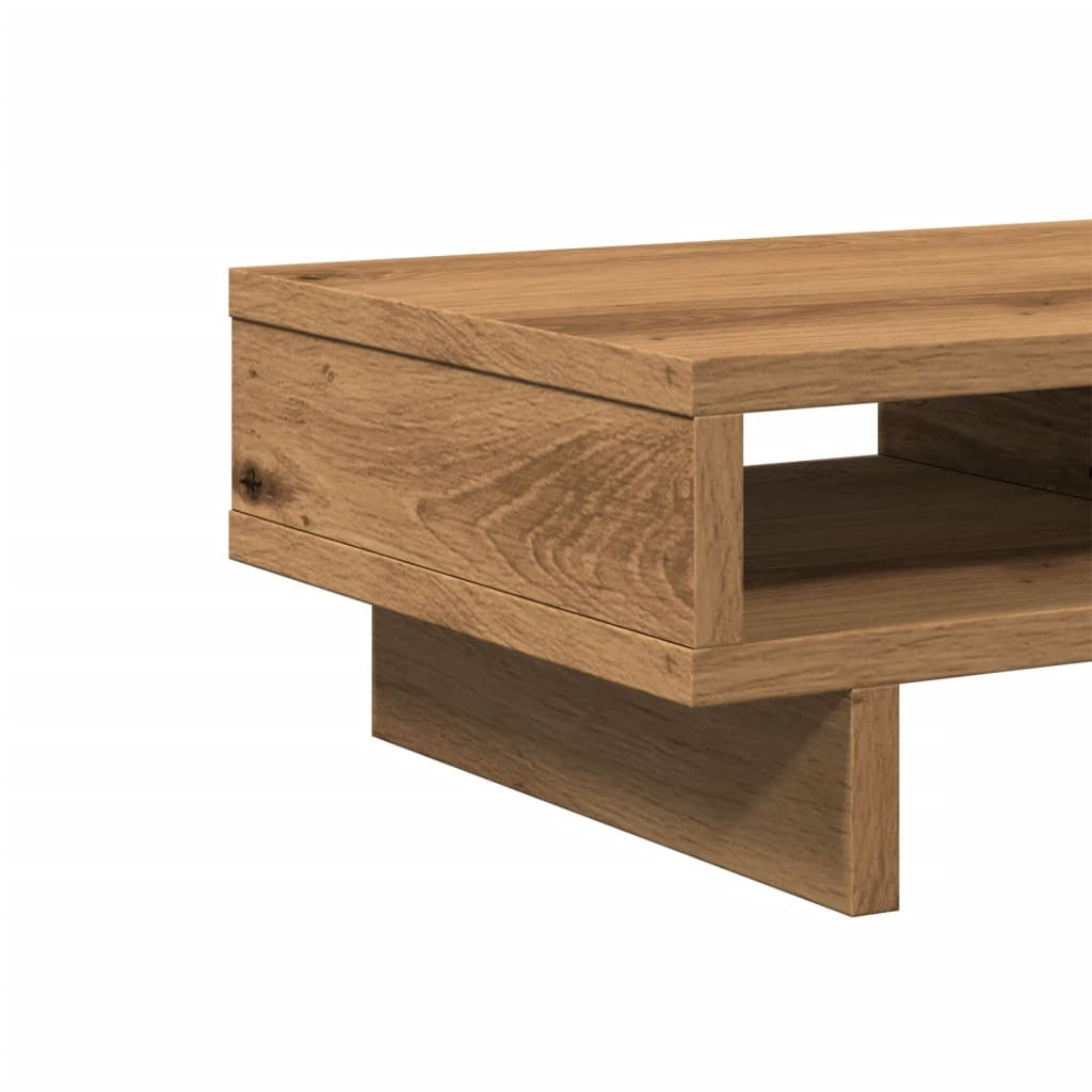 vidaXL Monitor Stand Artisian Oak 50x27x15 cm Engineered Wood