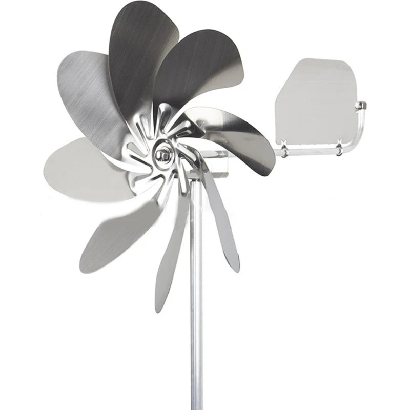 H55A Metal Windmill Decorations Wind Mill Metal Garden Pinwheels Garden Stake Windmill Heavy Duty 3D Garden Decorations