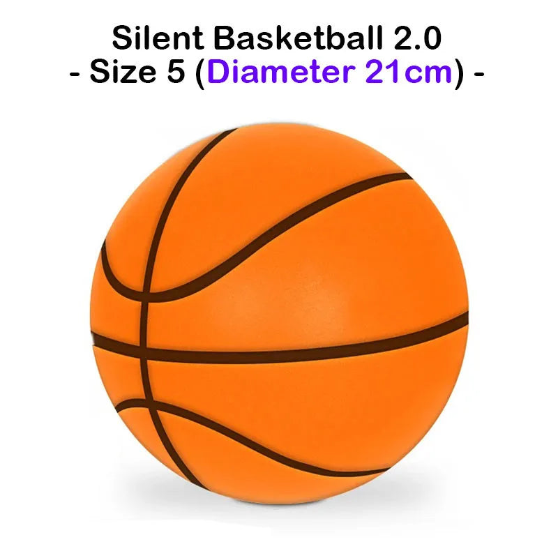 Bouncing Mute Ball Indoor Silent Basketball 24Cm Foam Basketball Silent Soft Ball Air Bounce Basket Ball Size 3/5/7 Sports Toy