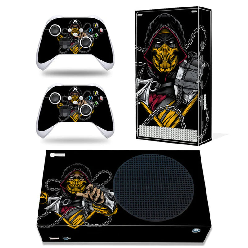 GAMEGENIXX Skin Sticker Duel Game Removable Cover PVC Vinyl for Xbox Series S Console and 2 Controllers