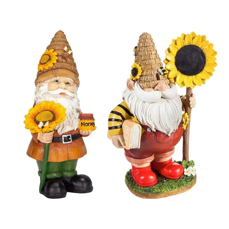 Funny Figurines Christmas Garden Dwarf Cartoon Resin Craft Home Garden Decoration for Fairy Tale Garden Miniature Garden